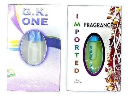 Imported and G.K One Long Lasting Attar Combo Each (8ml)Fragrance Perfume Oil For Men & Women Imported and G.K One Long Lasting Attar Combo Each (8ml)Fragrance Perfume Oil For Men & Women