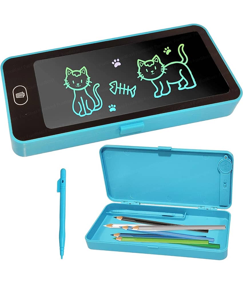 Writing Tablet Pencil Case for Kids – 2 in 1 LCD Digital Slate for Kids, E-Note Pad, Pencil Box for Kids, Doodle Writing Board for School Going Kids, Educational Toys for Kids (Pack of 1)