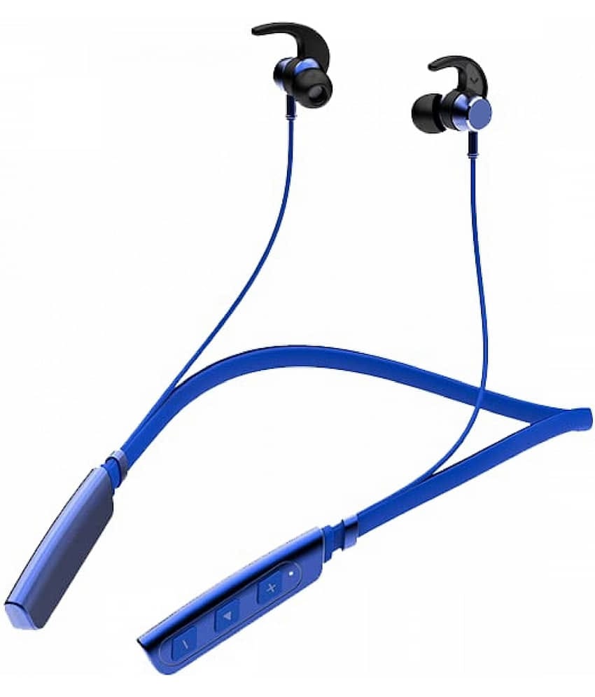 Neo ROKERZ 350 Bluetooth Bluetooth Neckband On Ear 40 Hours Playback Active Noise cancellation IPX4(Splash & Sweat Proof) Blue