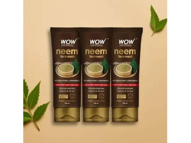 WOW Skin Science Anti-Acne Neem Face Wash - 100ml (Pack of 3 )