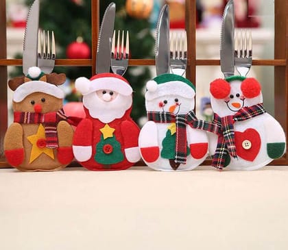 Christmas Cutlery Covers (Pack of 4)