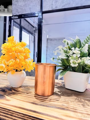 Handcrafted Plain Copper Glass (200 ml) (Set of 1) - Eco-Friendly, and Stylish Water Vessel for a Sustainable, Daily Hydration and Health-Conscious Lifestyle. Handcrafted Plain Copper Glass (200 ml) (Set of 1) - Eco-Friendly, and Stylish Water Vessel for a Sustainable, Daily Hydration and Health-Conscious Lifestyle.