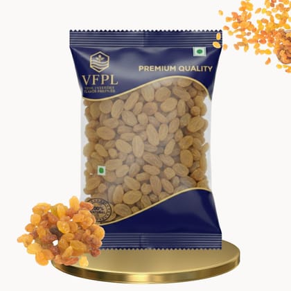 VFPL | Premium Raisins (100 gm)  (Kishmish) – 100% Natural & Seedless | Sweet, Juicy & Sun-Dried Grapes | Rich in Iron & Fiber | Healthy Snack & Dessert Ingredient