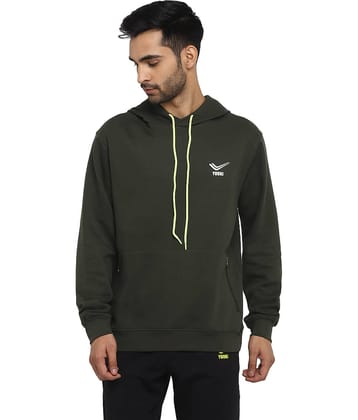 YUUKI Olive Polyester Sweatshirt