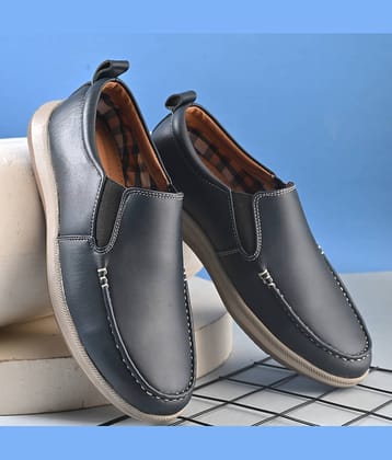 John Karsun Blue Men's Slip On Formal Shoes