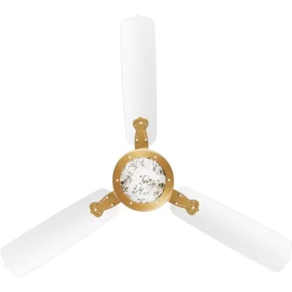Luminous 1200MM Rio Cabana Cristo White 1200 MM 3 Blade Ceiling Fan (White Cristo, Pack of 1)