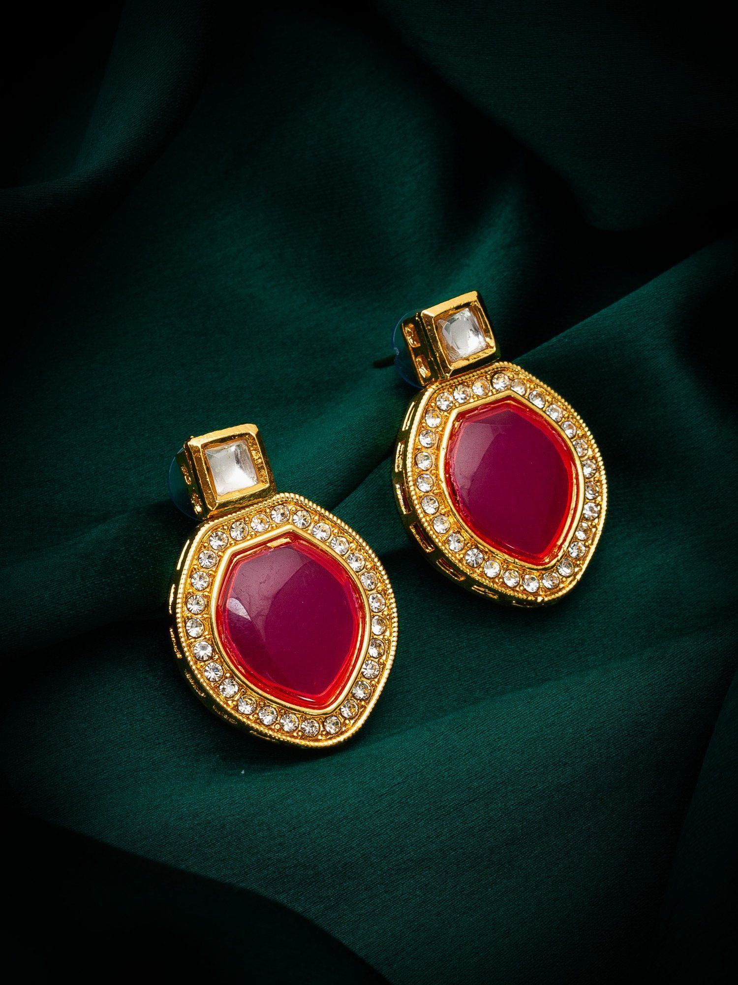Morison Golden Jhumka Earrings Timeless Indian Elegance