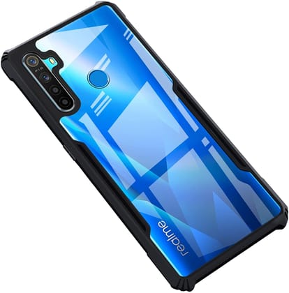 PLUGTECH Slim Shockproof Case | Matte Black Soft | Drop Protection | Precise Cutouts | Premium Mobile Cover for Realme 5