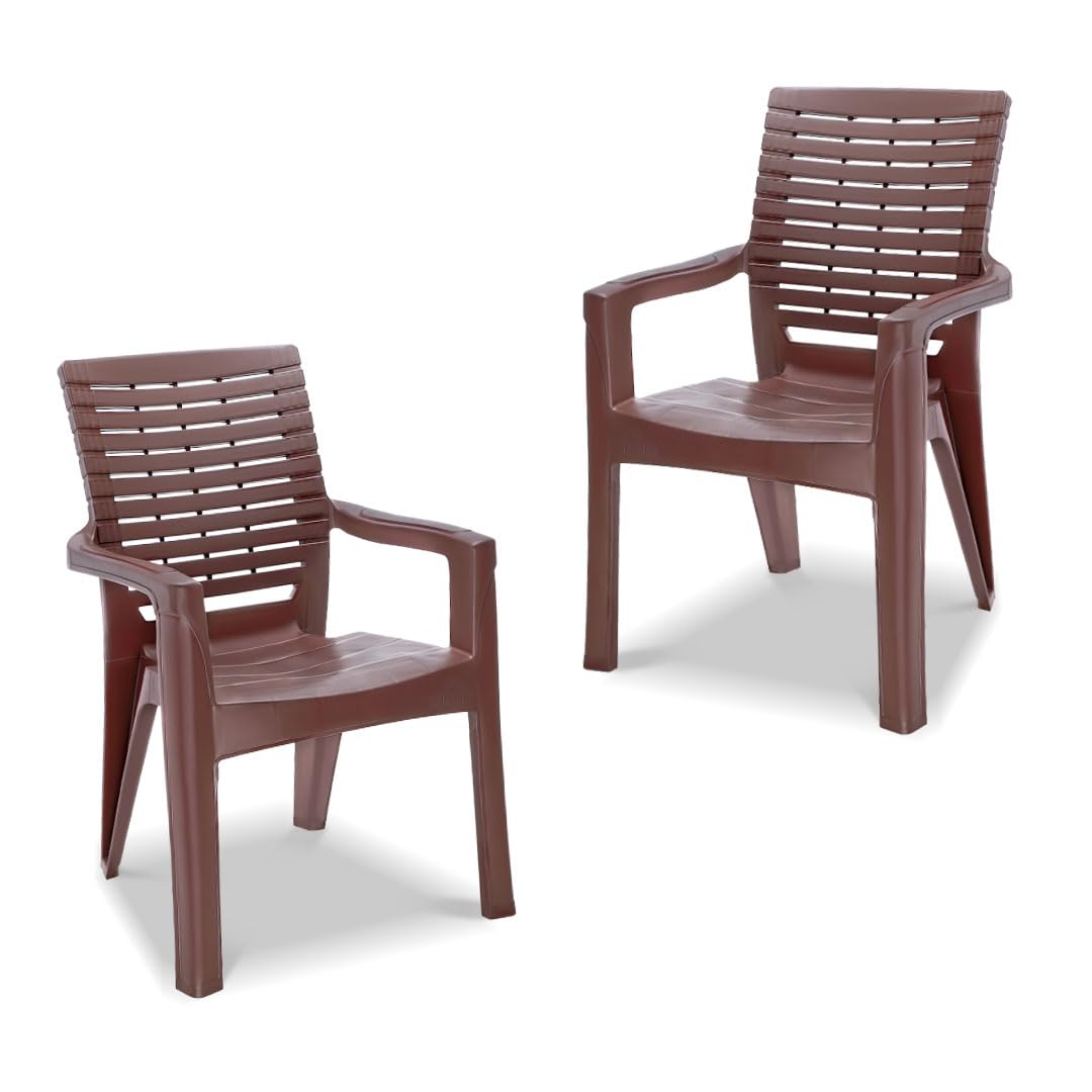Maharaja Singham Plastic Chair – Comfortable Armrest Seating | 200kg Heavy Duty Outdoor & Indoor Plastic Chair