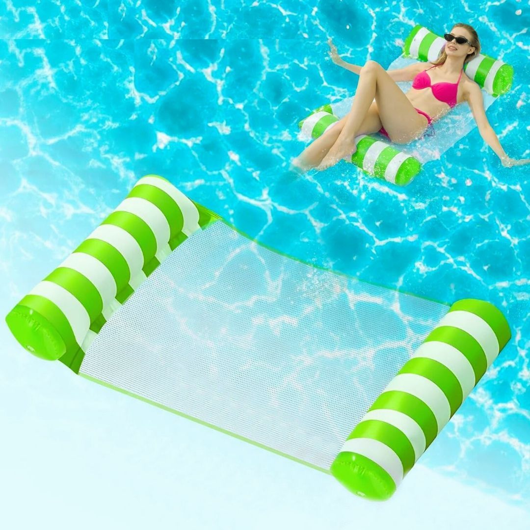 Pool Float Inflatable Pool Hammock Lounger Green - 1PC