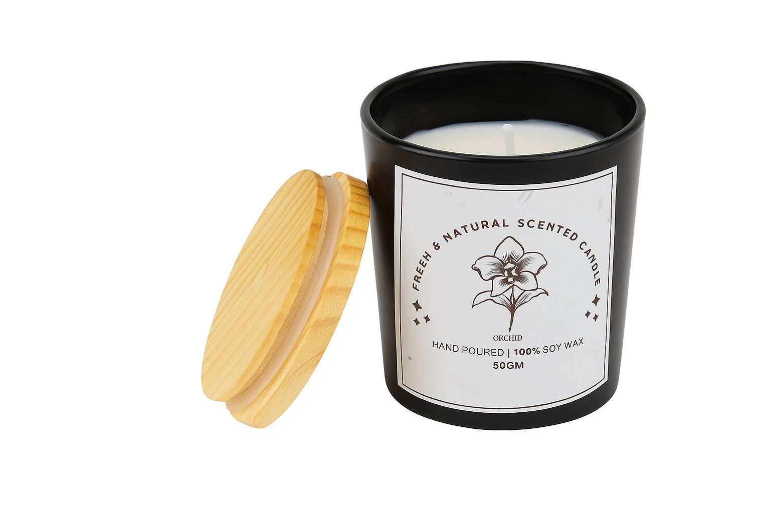 Orchid Whisper Aromatic Candle (100% Soy wax) - 50g