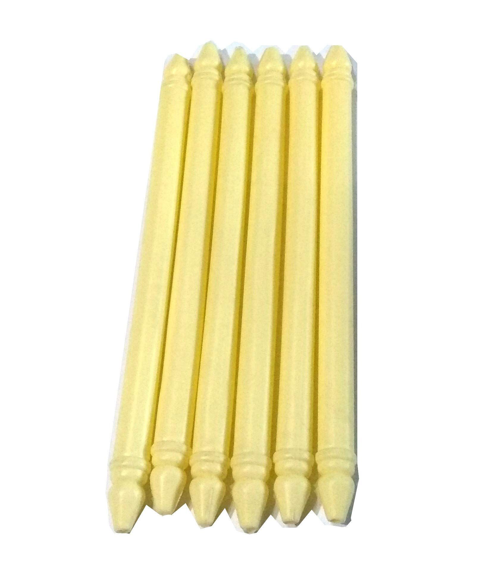 Nawani 6 Pic Plastic Thick (Dia-1.5cm) Stick for Craft, Size - 9 in. Long