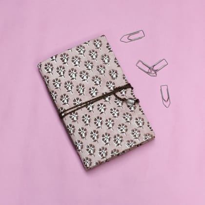 The Mohraj Handmade Blush Floral Pocket Diary The Mohraj Handmade Blush Floral Pocket Diary