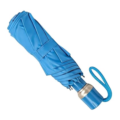 Compact Foldable Umbrella, Blue, Lightweight Travel Rain Umbrella with Wrist Strap Compact Foldable Umbrella, Blue, Lightweight Travel Rain Umbrella with Wrist Strap