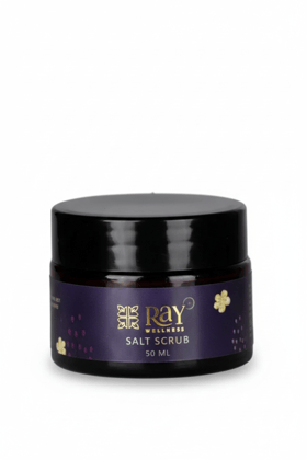 Ray Wellness Salt Scrub | Exfoliates Skin | Paraben-Free | 50 ml