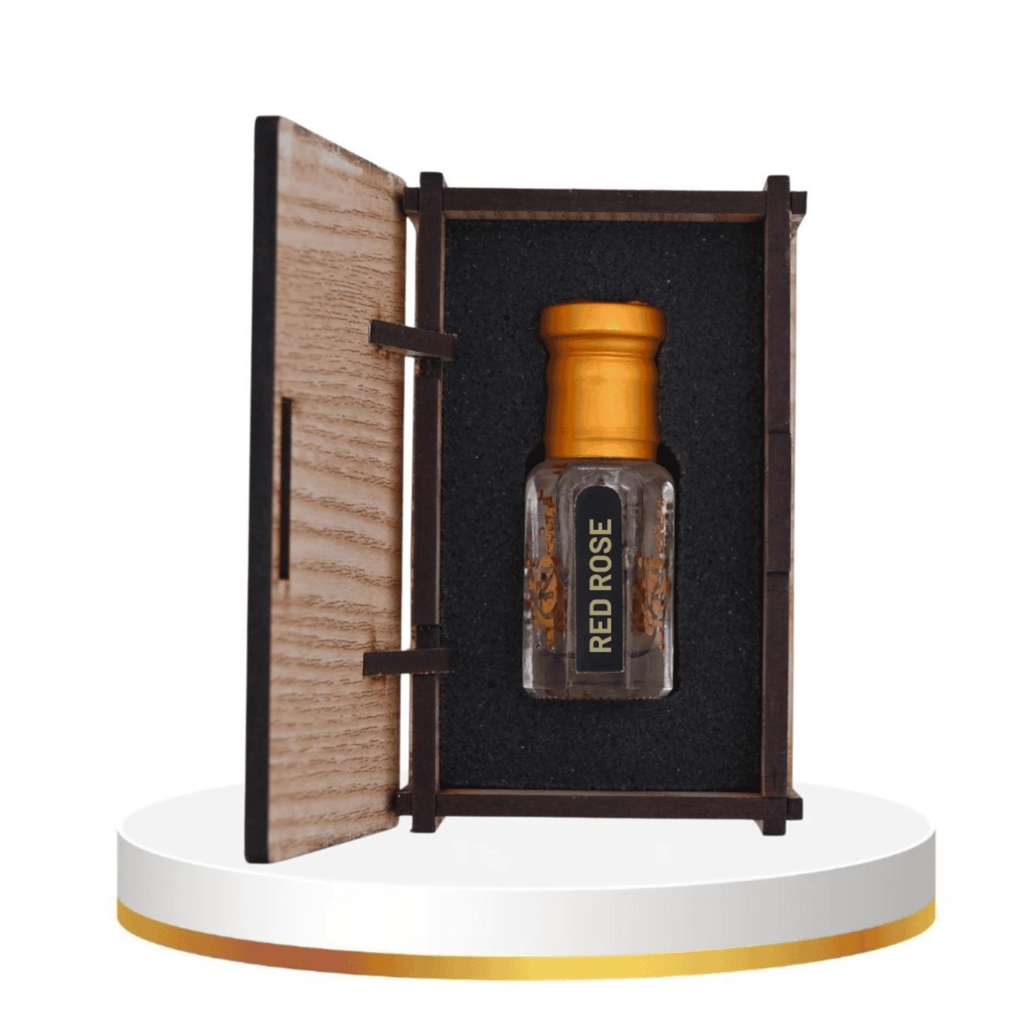 alNaqi fragrances Red-Rose-Attar 12ml - Best Rose Ittar, No Alcohol Pure Attar, High Strength Attar Rose Perfume Oil, Luxury Floral-Signature-Parfum