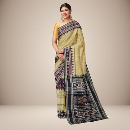 Unique Pasapali Motif Khandua Silk Saree Unique Pasapali Motif Khandua Silk Saree