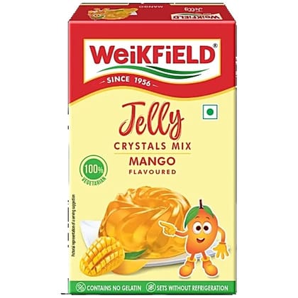 Weikfield Jelly Crystals - Mango Flavour, 90 g Carton