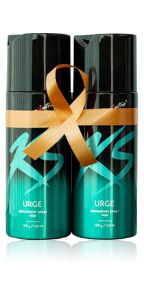 KS (Kamasutra) Deo spray for men(Green), Urge 150ML - Combo pack of 2