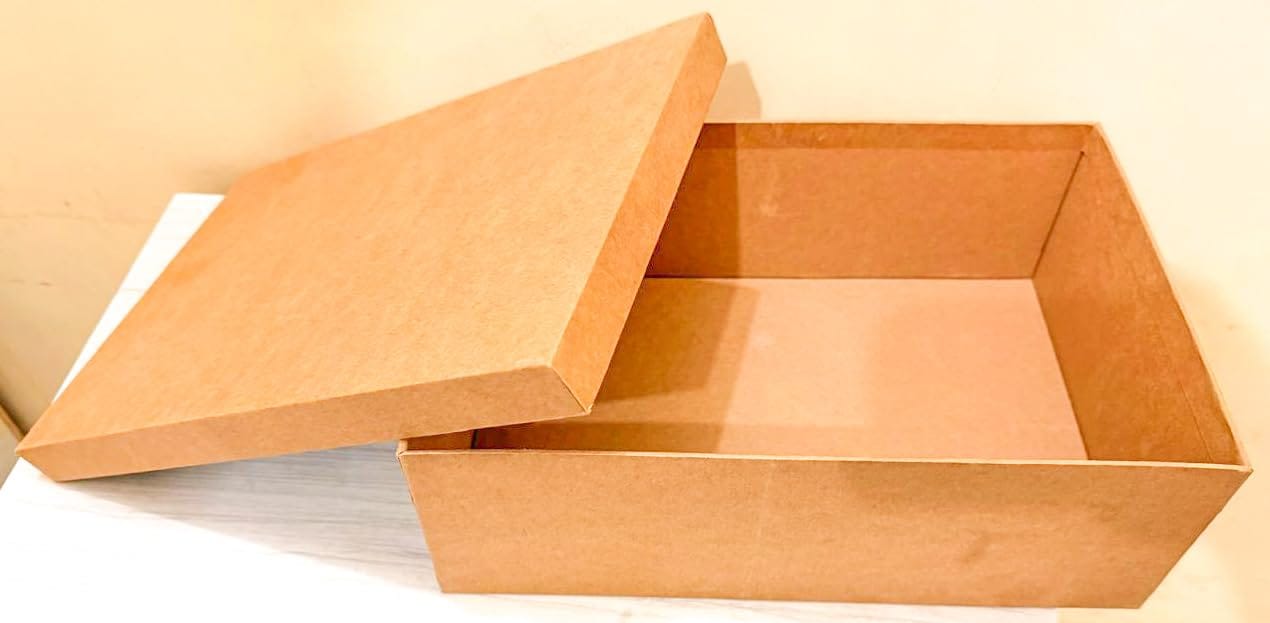 Corrugated Cardboard Packaging Boxes, 12.5x8x4.5 Inch, Brown box for Shipping, Moving, Storage & Courier Transportation, Pack of 01