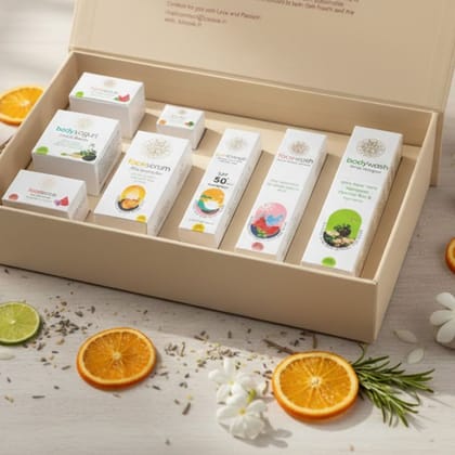 LUXOVA Face & Body Care Kit with Face Wash