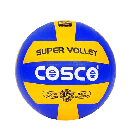 Cosco Super Volley Volleyball: Durable Rubber Volleyball with Butyl Bladder for Training and Recreational Play (Size - 4) by Total Sporting And Fitness Solutions Pvt Ltd Cosco Super Volley Volleyball: Durable Rubber Volleyball with Butyl Bladder for Training and Recreational Play (Size - 4) by Total Sporting And Fitness Solutions Pvt Ltd
