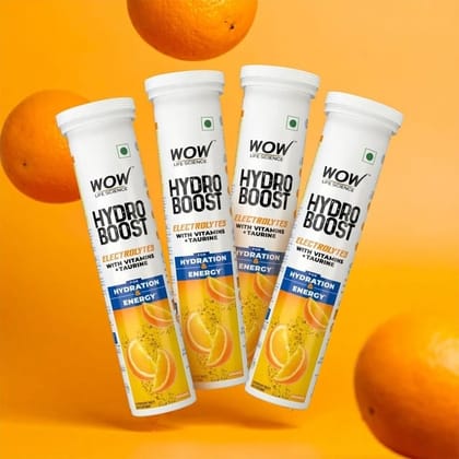 Wow Skin Science Hydroboost Electrolyte Effervescent Tablets - Lemon Flavour Wow Skin Science Hydroboost Electrolyte Effervescent Tablets - Lemon Flavour