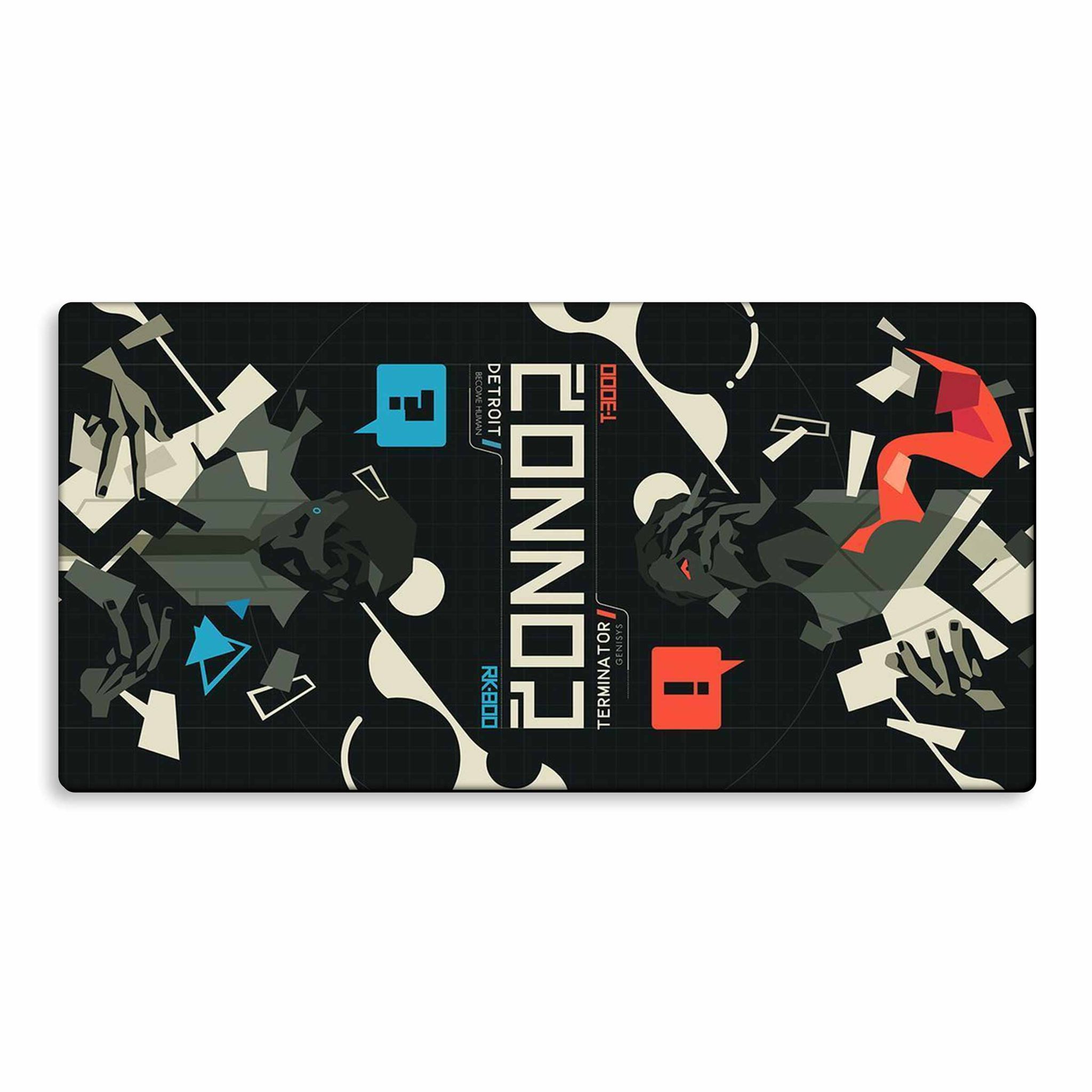 Wrapcart Terminator Extra Large Desk Mat and Gaming Mousepad, 11x22 Inch