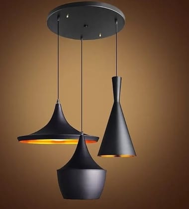SPARKWORLD 3-Piece Decorative Hanging Light Set | Elegant Metal Pendant Lights for Dining, Caf & Living Room | Size: 15X30 cm | Colour: DTC (Set of 3) SPARKWORLD 3-Piece Decorative Hanging Light Set | Elegant Metal Pendant Lights for Dining, Caf & Living Room | Size: 15X30 cm | Colour: DTC (Set of 3)