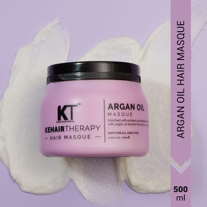 KT Professional Argan Oil Hair Masque for Dry Hair – 500ml, Deep Nourishment