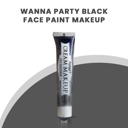 Black Face Paint Tube - 1PC
