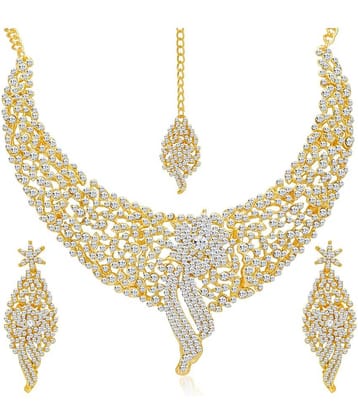 Sukkhi - Golden Alloy Necklace Set ( Pack of 1 )