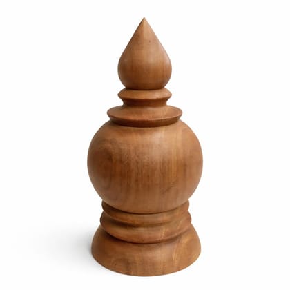 Unpolished Wooden Temple Kalash for Top – 3 Inch Width × 6 Inch Height – Big Size – Handcrafted Pooja Mandir Kalash for Home – Mandir Kalash Top – कलश Unpolished Wooden Temple Kalash for Top – 3 Inch Width × 6 Inch Height – Big Size – Handcrafted Pooja Mandir Kalash for Home – Mandir Kalash Top – कलश
