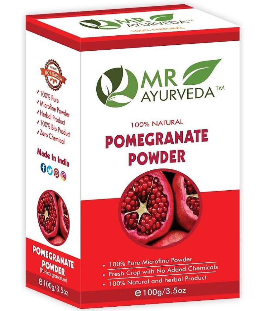 MR Ayurveda 100% Pure Natural Pomegranate Powder Face Pack Masks 100 gm