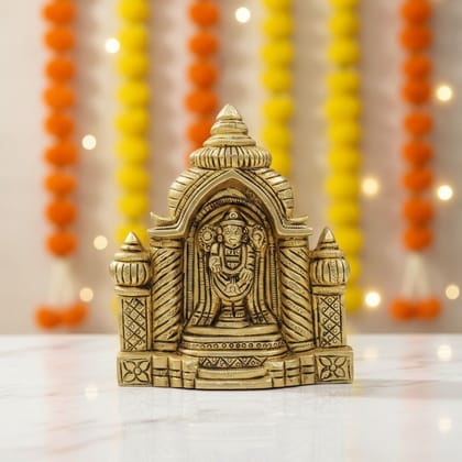 Brass Hanging Tirupati Balaji Idol | Wall Mount Temple Showpiece, Height : 4 Inch (BSMAS1814 B)