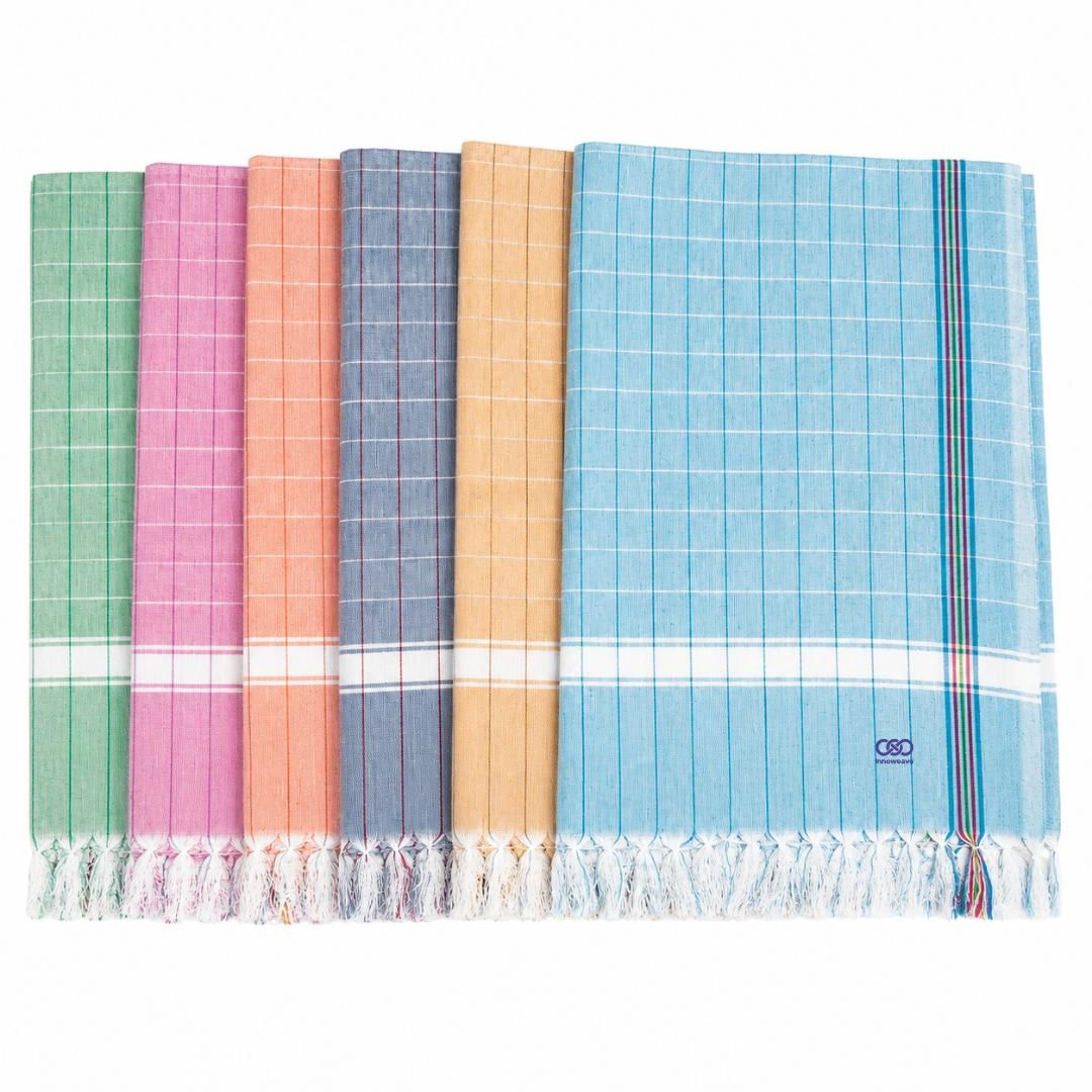 Elegant Grid Towels ( Pack of 6 )