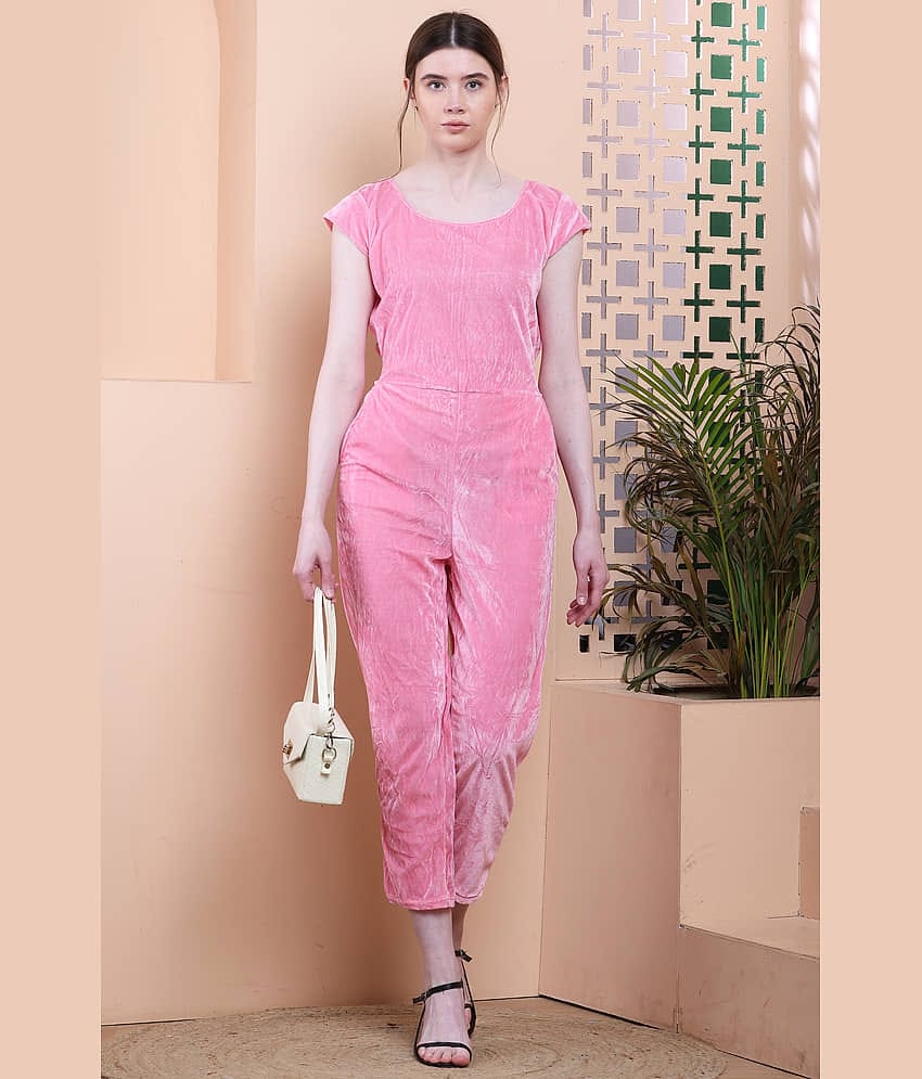 vivient Pink Modal Regular Fit Women's Jumpsuit ( Pack of 1 )