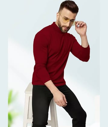 AUSK Pack of 1 Cotton Blend Regular Fit Men's T-Shirt ( Peach )