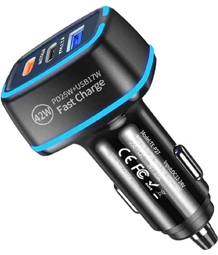 Life Like Car Mobile Charger 42W PD25W+USB17W Black
