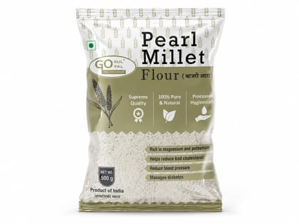 Gokul Gopal Bajri Aata (Pearl Millet Flour), Rich in Magnesium and Potassium, Heart Healthy, Zero Preservatives, Easy to Digest 500gm