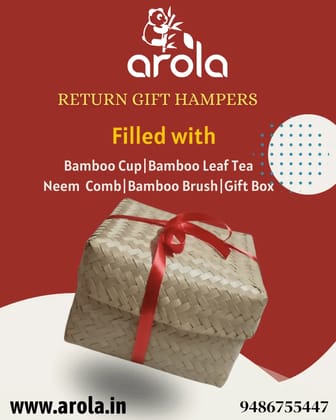 Bamboo Eco StarterPack(1 Bamboo Cup, 1 Bamboo Tooth Brush,1Bamboo LeafTea,1Neem Comb) 