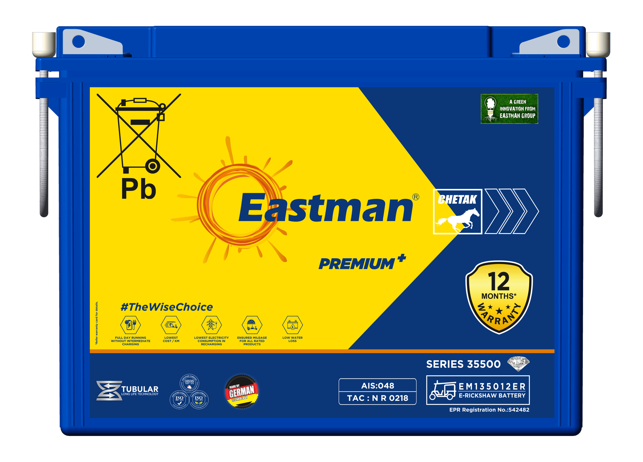 Eastman E-Rikshaw Battery EM135012ER