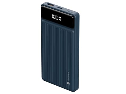Portronics Luxcell B, 10000 mAH, BIS Certified, Compact, Dual Port - Blue Portronics Luxcell B, 10000 mAH, BIS Certified, Compact, Dual Port - Blue