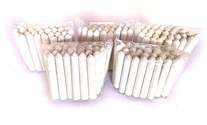 Pack of 150 pieces white chalk sticks for blackboard