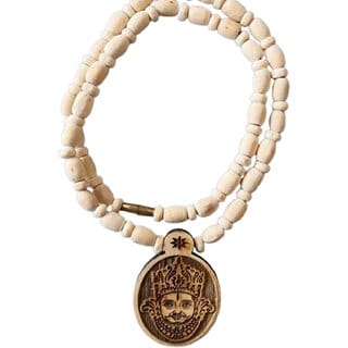Baba Shyam Ji Wood Locket 100% Original Beads Wood Chain Beads Wood Necklace