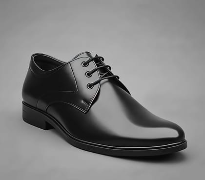 WUGO::Latest Trendy Men Formal Shoes | Classic Black Derby Lace-Up Office Wear Shoes | Premium Comfortable Formal Footwear with Durable Sole for Men’s & Boys