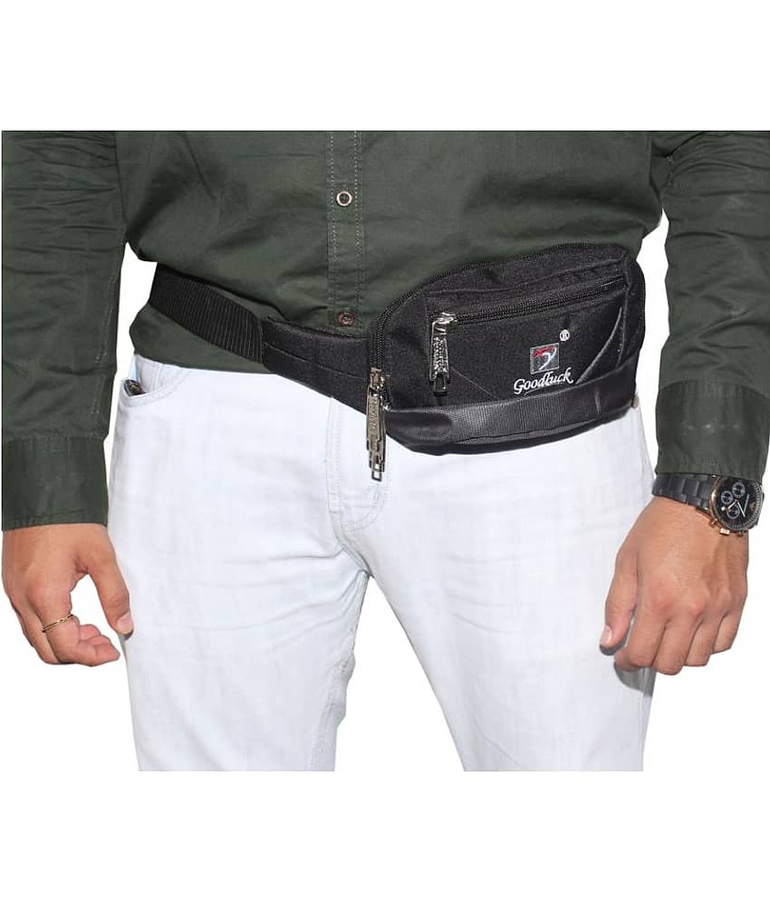 Goodluck Polyester Black Pouch