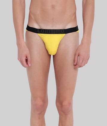 La Intimo Pack of 1 Cotton Blend Briefs For Men's ( Yellow )