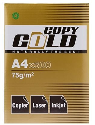 Copy Gold A4 Copier Paper, 75 GSM, 500 Sheets (1 Ream)