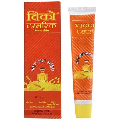 Vicco Turmeric Skin Cream - Ayurvedic Medicine - 30 G Tube Vicco Turmeric Skin Cream - Ayurvedic Medicine - 30 G Tube